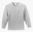 Port & Co Long Sleeve Essential Pocket Tee — view 2