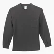 Port & Co Long Sleeve Essential Pocket Tee — view 3