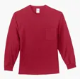 Port & Co Long Sleeve Essential Pocket Tee — view 5