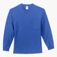 Port & Co Long Sleeve Essential Pocket Tee — view 6
