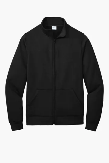 Port & Co Core Fleece Cadet Full-Zip Sweatshirt — view 6