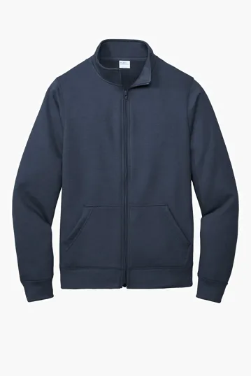 Port & Co Core Fleece Cadet Full-Zip Sweatshirt — view 7