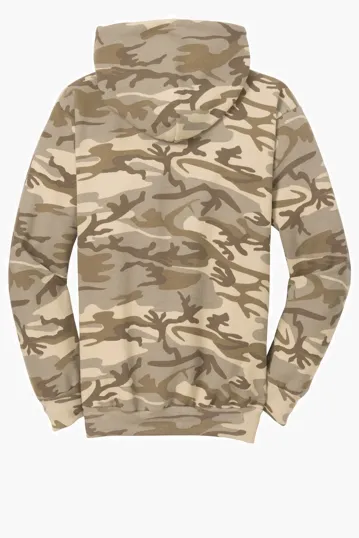 Port & Co Core Fleece Camo Pullover Hooded Sweatshirt — view 10