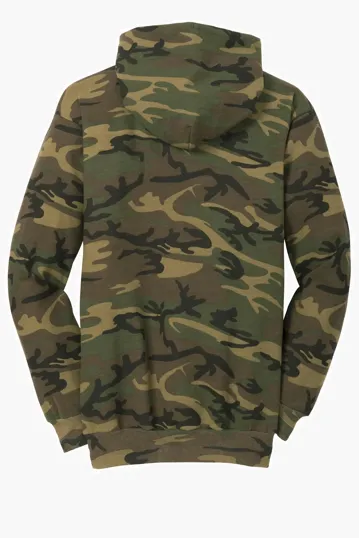 Port & Co Core Fleece Camo Pullover Hooded Sweatshirt — view 12
