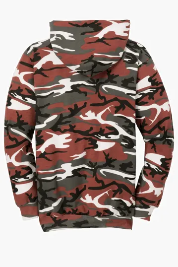 Port & Co Core Fleece Camo Pullover Hooded Sweatshirt — view 14