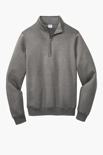 Port & Co Core Fleece 1/4-Zip Pullover Sweatshirt — view 5