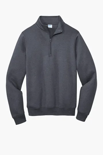 Port & Co Core Fleece 1/4-Zip Pullover Sweatshirt — view 6