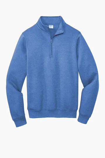 Port & Co Core Fleece 1/4-Zip Pullover Sweatshirt — view 7
