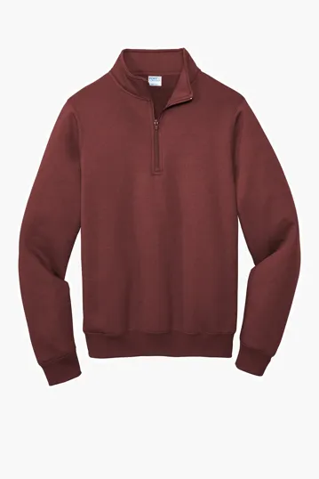 Port & Co Core Fleece 1/4-Zip Pullover Sweatshirt — view 9