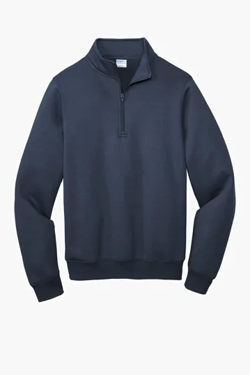 Port & Co Core Fleece 1/4-Zip Pullover Sweatshirt — view 10