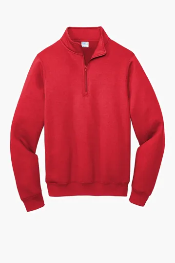 Port & Co Core Fleece 1/4-Zip Pullover Sweatshirt — view 11
