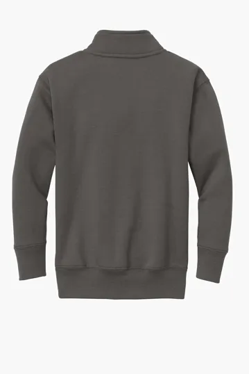 Port & Co Youth Core Fleece 1/4-Zip Pullover Sweatshirt — view 10