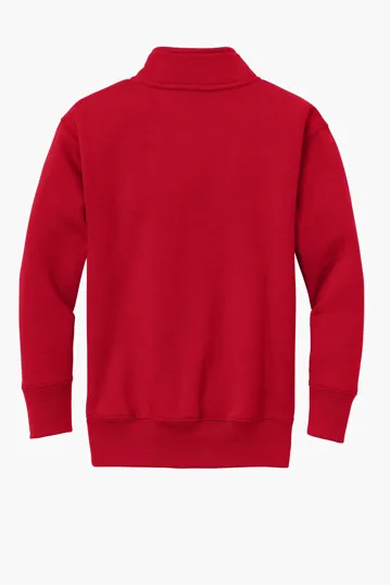 Port & Co Youth Core Fleece 1/4-Zip Pullover Sweatshirt — view 14