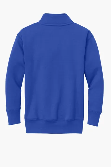 Port & Co Youth Core Fleece 1/4-Zip Pullover Sweatshirt — view 15
