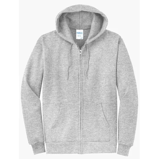Port & Co Core Fleece Full-Zip Hooded Sweatshirt — view 2