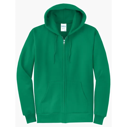 Port & Co Core Fleece Full-Zip Hooded Sweatshirt — view 5