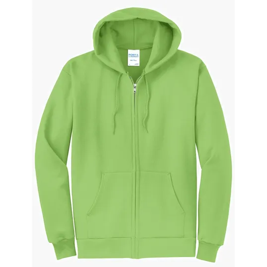Port & Co Core Fleece Full-Zip Hooded Sweatshirt — view 6