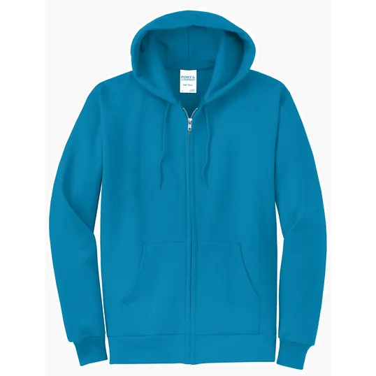 Port & Co Core Fleece Full-Zip Hooded Sweatshirt — view 7