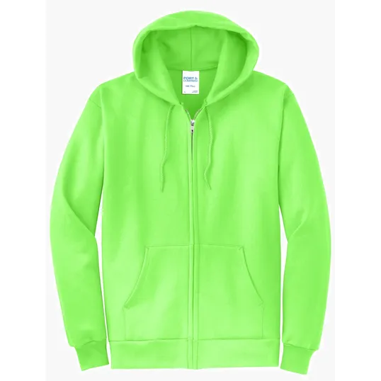 Port & Co Core Fleece Full-Zip Hooded Sweatshirt — view 8