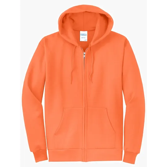 Port & Co Core Fleece Full-Zip Hooded Sweatshirt — view 9