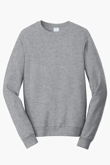 Port & Co Fan Favorite Fleece Crewneck Sweatshirt — view 2