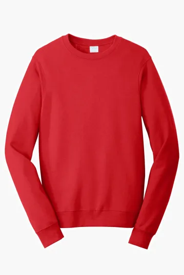 Port & Co Fan Favorite Fleece Crewneck Sweatshirt — view 3