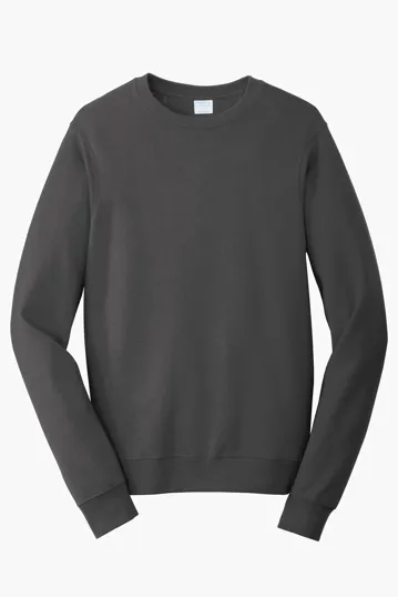 Port & Co Fan Favorite Fleece Crewneck Sweatshirt — view 4