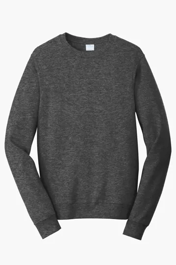 Port & Co Fan Favorite Fleece Crewneck Sweatshirt — view 5