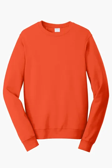 Port & Co Fan Favorite Fleece Crewneck Sweatshirt — view 8
