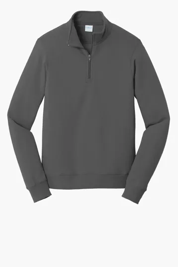 Port & Co Fan Favorite Fleece 1/4-Zip Pullover Sweatshirt — view 4
