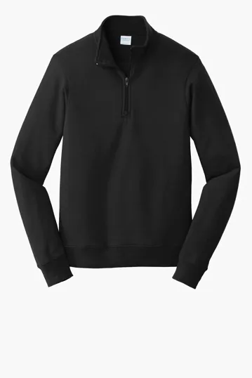 Port & Co Fan Favorite Fleece 1/4-Zip Pullover Sweatshirt — view 6