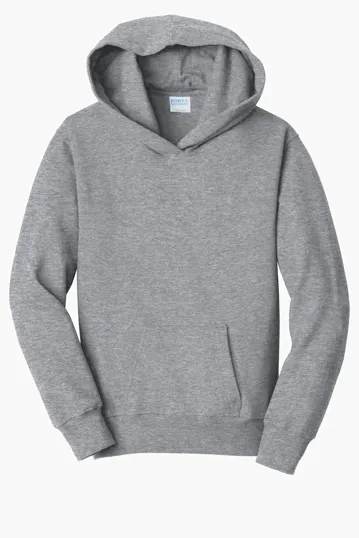 Port & Co Youth Fan Favorite Fleece Pullover Hooded Sweatshirt — view 2