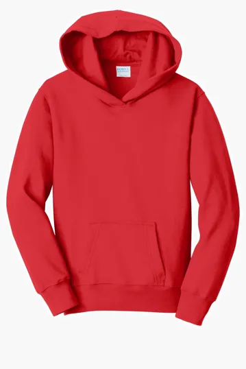 Port & Co Youth Fan Favorite Fleece Pullover Hooded Sweatshirt — view 3