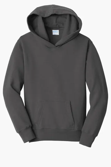 Port & Co Youth Fan Favorite Fleece Pullover Hooded Sweatshirt — view 4
