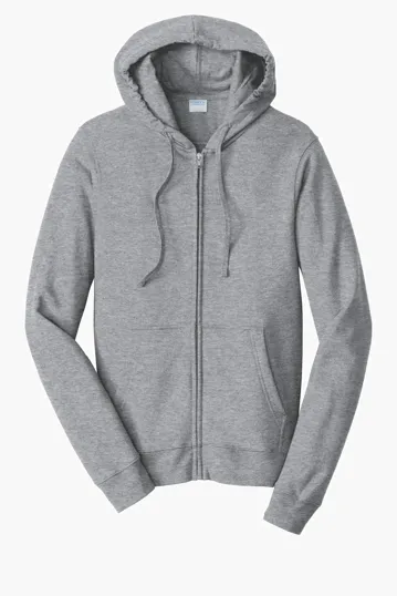 Port & Co Fan Favorite Fleece Full-Zip Hooded Sweatshirt — view 2