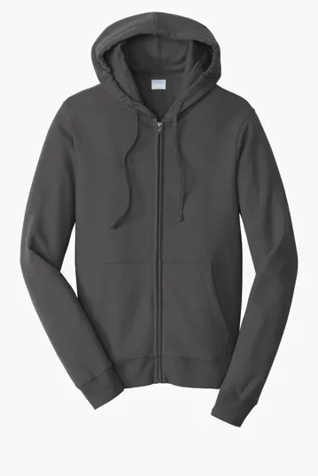 Port & Co Fan Favorite Fleece Full-Zip Hooded Sweatshirt — view 4