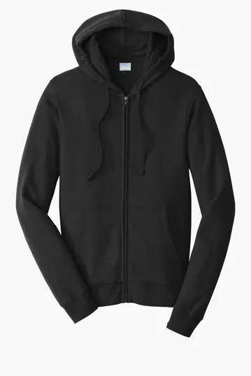 Port & Co Fan Favorite Fleece Full-Zip Hooded Sweatshirt — view 6