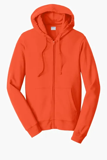 Port & Co Fan Favorite Fleece Full-Zip Hooded Sweatshirt — view 7