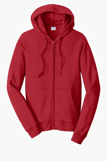 Port & Co Fan Favorite Fleece Full-Zip Hooded Sweatshirt — view 8