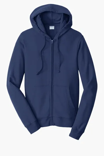Port & Co Fan Favorite Fleece Full-Zip Hooded Sweatshirt — view 9