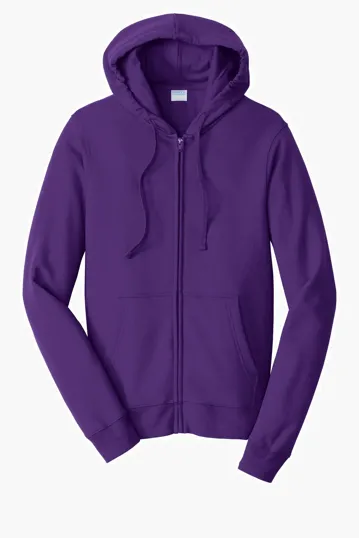 Port & Co Fan Favorite Fleece Full-Zip Hooded Sweatshirt — view 10