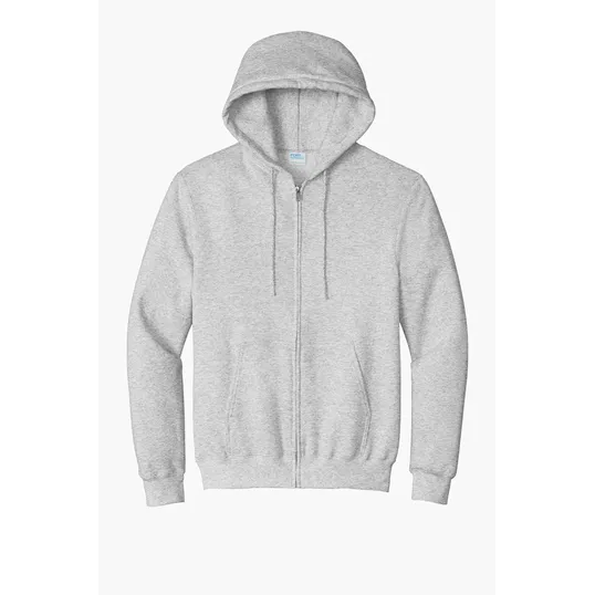 Port & Co Essential Fleece Full-Zip Hooded Sweatshirt — view 2