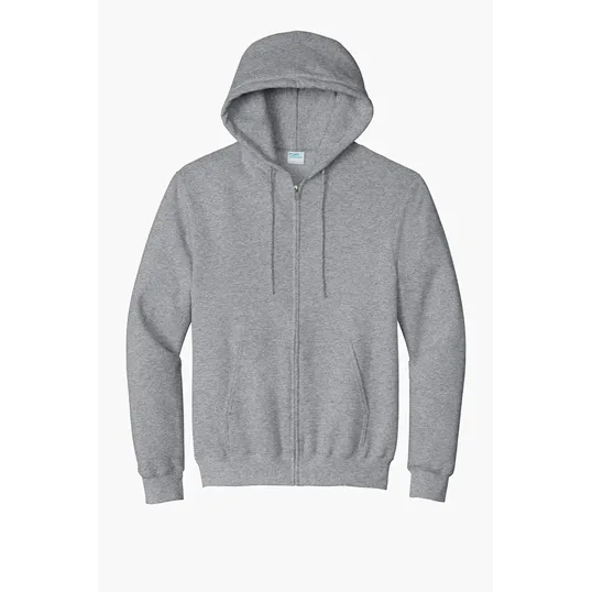 Port & Co Essential Fleece Full-Zip Hooded Sweatshirt — view 3