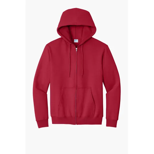 Port & Co Essential Fleece Full-Zip Hooded Sweatshirt — view 7