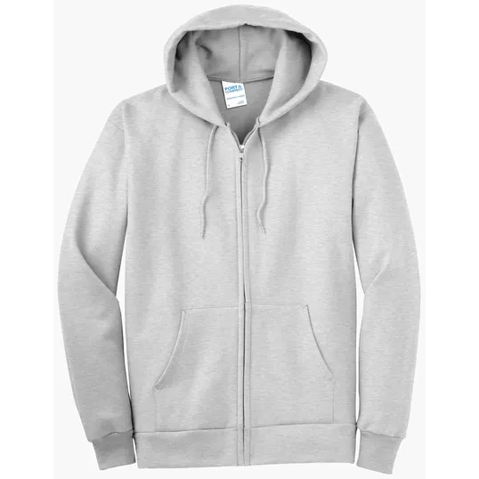 Port & Co Tall Essential Fleece Full-Zip Hooded Sweatshirt — view 2