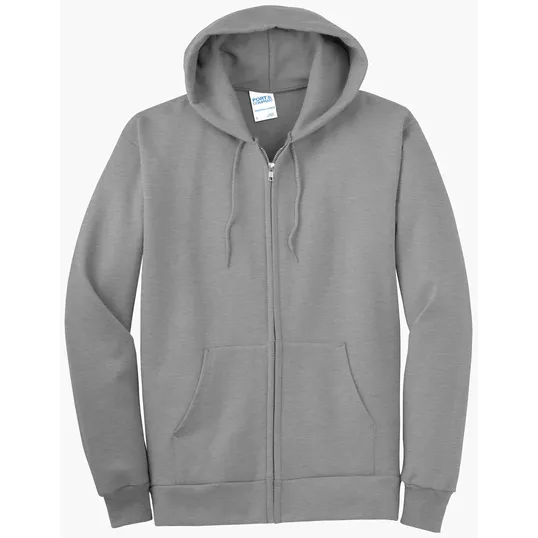 Port & Co Tall Essential Fleece Full-Zip Hooded Sweatshirt — view 3