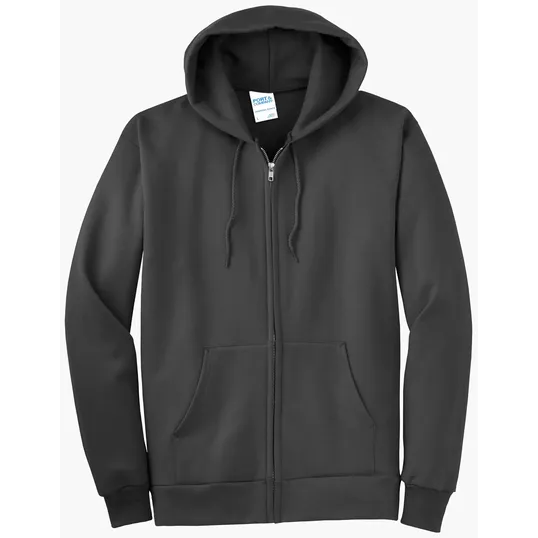 Port & Co Tall Essential Fleece Full-Zip Hooded Sweatshirt — view 4