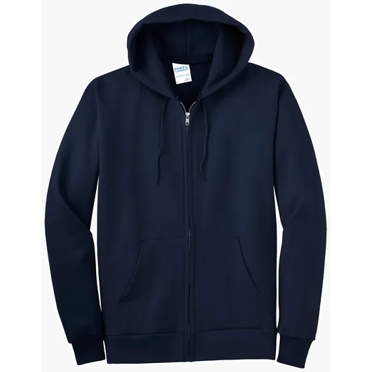Port & Co Tall Essential Fleece Full-Zip Hooded Sweatshirt — view 6