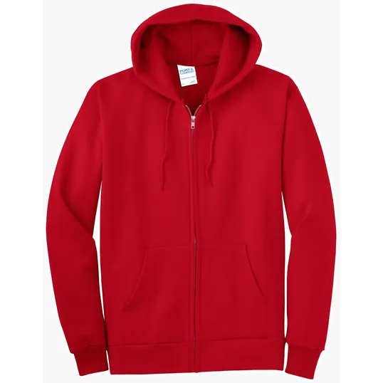 Port & Co Tall Essential Fleece Full-Zip Hooded Sweatshirt — view 7