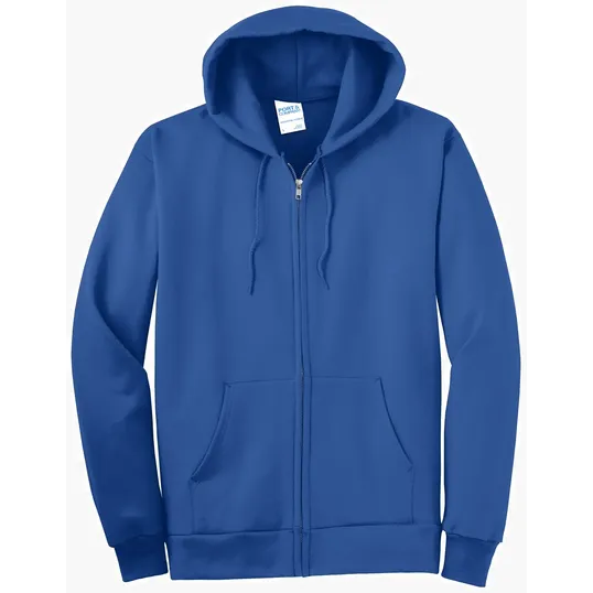Port & Co Tall Essential Fleece Full-Zip Hooded Sweatshirt — view 8